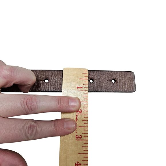 Brown Genuine Leather Adjustable‎ Belt With Knot Design For Women Size M 34 Boho - Picture 9 of 10